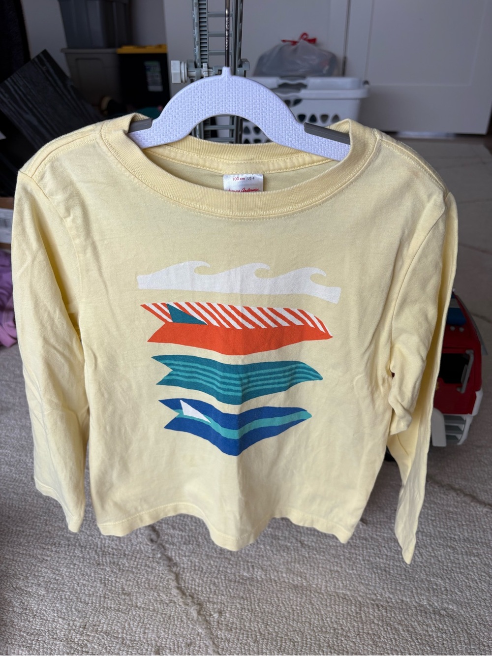 HANNA ANDERSSON | Long Sleeve Surfboard Tee - EUC